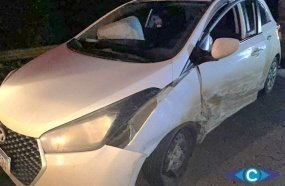Colisão entre veículos é registrada em curva da SC-467