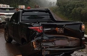 Colisão entre veículos é registrada em Vargem Bonita 