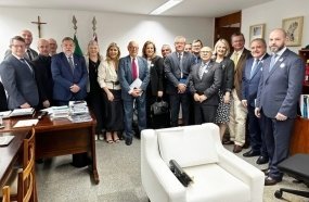 Reitor da Unoesc integra comitiva da Acafe durante agenda em Brasília