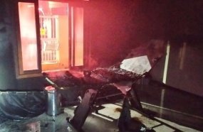 Incêndio em residência mobiliza Bombeiros em Herval d´Oeste