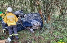 Motorista perde a vida após saída de pista em Capinzal 