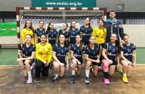 Time de handebol feminino de Joaçaba vence Jogos Escolares de SC