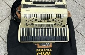 Polícia Civil recupera gaita apreendida como pagamento de dívida