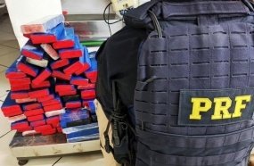Procurado por assalto a banco é preso com 60 kg de maconha na BR-282