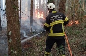 Dois incêndios florestais mobilizam Bombeiros Voluntários em Irani