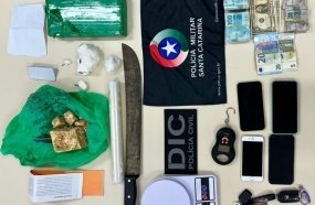 Homem é preso por tráfico de drogas durante operação em Videira