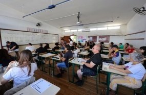 Primeiro dia de prova do concurso da Educação tem abstenção de 9%