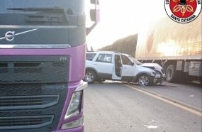 Motorista morre em acidente com quatro veículos na BR-116