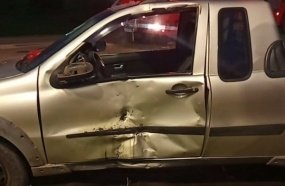 Motociclista fica ferido após colisão no trevo de Campos Novos