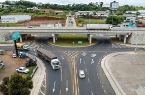 Governador Jorginho Mello inaugura elevado de Chapecó