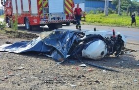 Motociclista morre após colisão contra carro em Concórdia 
