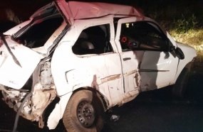Motorista morre após colidir carro em rolo compactador na SC-452