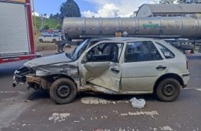 Motorista foge após acidente que deixou quatro pessoas feridas na BR-153