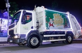 Papai Noel chega a Joaçaba com ação especial da Ambiental Limpeza Urbana
