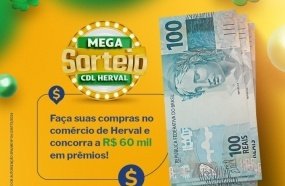 Compre no comércio de Herval e concorra a R$ 60 mil em prêmios