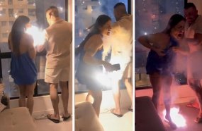 Turista é atingida por fogos de artifício dentro de apartamento no Litoral 