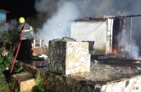 Homem é detido suspeito de provocar incêndio em residência