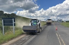 Estado dá início à revitalização da SC-150, entre Água Doce e a BR-153