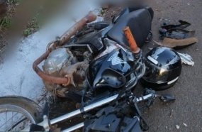Motociclista morre após colisão em barranco na BR-282