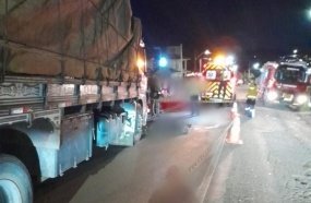 Pedestre morre atropelado por caminhão na SC-452 