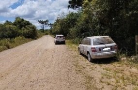 Veículo furtado é abandonado no interior de Campos Novos