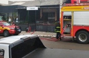 Incêndio atinge cozinha de pastelaria em Campos Novos 