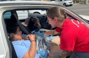 Bebê nasce dentro de carro com ajuda de Bombeiros em Joaçaba 
