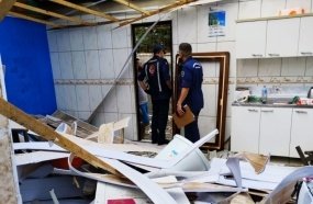 Explosão de botijão de gás deixa morador ferido e destrói parte da casa