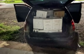 Carro carregado com mais de 400 garrafas de vinhos é apreendido na BR-282