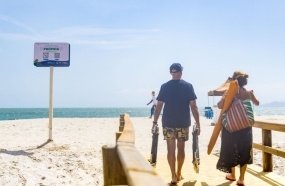Mais de 70% das praias catarinenses estão próprias para banho