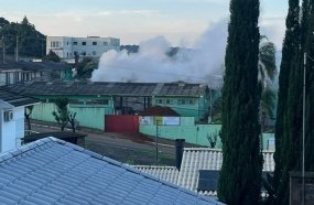 Fumaça intensa em escola de Catanduvas mobiliza Bombeiros  