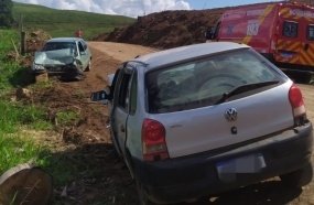 Colisão frontal entre veículos deixa três feridos no interior de Jaborá 