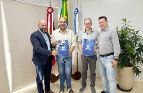 Reitor da Unoesc visita prefeitos de Concórdia, Videira, Herval d’Oeste e Joaçaba