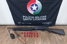 Trio é detido pela PM Ambiental por porte ilegal de armas