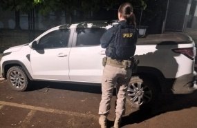 Picape roubada no Rio Grande do Sul é recuperada pela PRF na BR-282