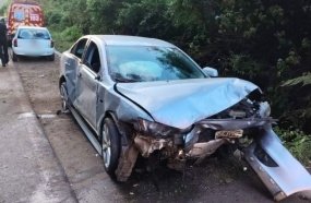Idoso fica ferido após capotar veículo na SC-355