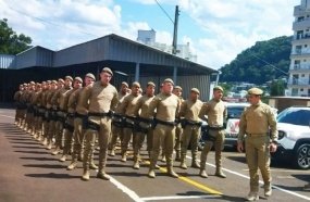 Batalhão de Polícia Militar de Herval d´Oeste recebe 44 novos soldados