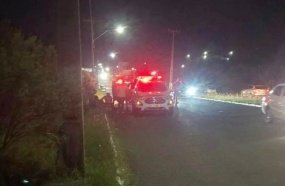 Homem morre e PM fica ferida após serem atropelados por veículo que fugiu do local