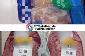 Homem é preso após furtar picanha e frango de supermercado em Herval