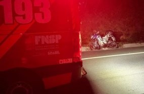 Motociclista é socorrido após sofrer queda em Capinzal  