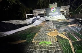 PM Rodoviária apreende 50 mil maços de cigarros após perseguição na SC-163