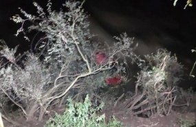 Motorista é resgatado de veículo que caiu no Rio do Peixe após colisão