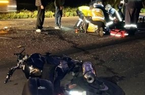 Colisão deixa motociclista inconsciente e com graves ferimentos na SC-355