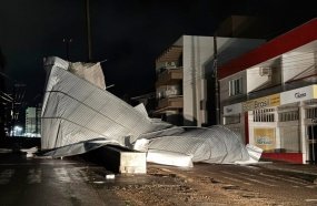 Tempestades provocam estragos em municípios do Oeste