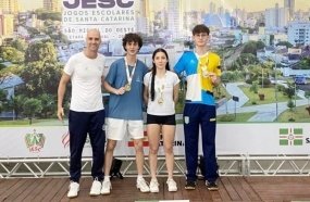 Atletas de Joaçaba se classificam para o Nacional Escolar de Badminton
