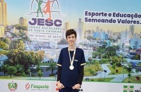 Estudante de Joaçaba é campeão de xadrez nos Jogos Escolares de Santa Catarina