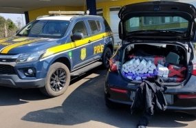 PRF intercepta carro com 147 kg de maconha em Água Doce