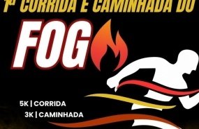 Bombeiros Comunitários promovem Caminhada e Corrida do Fogo em Joaçaba