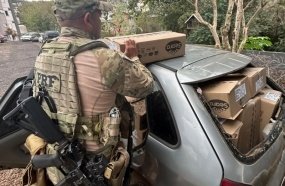 PRF recupera parte de carga saqueada após pane de caminhão na BR-153