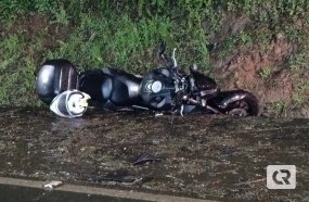 Motociclista tem perna amputada após colisão em Joaçaba